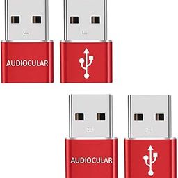 AUDIOCULAR USB 2.0 Type-C Female to USB A Male Mini OTG Adapter, Fast Charging & Data Transfer up to 480Mbps, 3A Output, Compatible with iPhone 15/16, Aple Watch, Samsng Galaxy, Pixel (Pack of 4)-image-59
