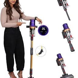 STARQ Flexibend Vacuum Cleaner 2in1 Handheld & Foldable Stick, Laser Guided Brush 400W Touchscreen & 28 Kpa Strong Cyclonic Suction, HEPA Filter Cordless Bagless & Rechargeable Upto 60min Runtime-11