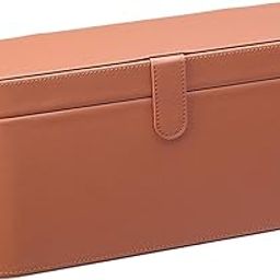 UJEAVETTE® Pu Leather Hair Dryer Storage Box Hd01 Fits Accessories Organizer Brown-image-20