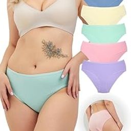 Cotton Mid-Rise Women’s Knickers, Multipack, Comfortable, Breathable S.3XL-image-67