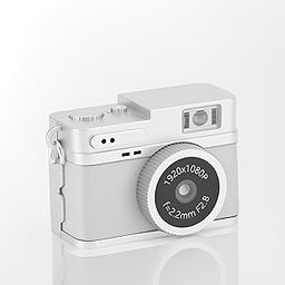 LICAEVEY Vintage Digital TLR Camera | 1080P FHD Video | 0.96 Inch Color Screen | 128GB Memory | LED Fill Light | Portable Retro Pocket Camera (White)-image-96