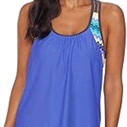 Women's Tank Top Tankini Swimsuit Rash Guard Set-image-48