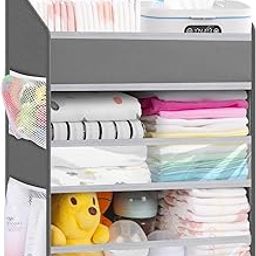 PHOTOONE Hanging Diaper Caddy Organizer, Diaper Holder-image-1