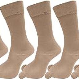 Women's Cotton Calf Length Solid Thumb Socks (Skin Tone) - Pack of 5 Pairs-image-17