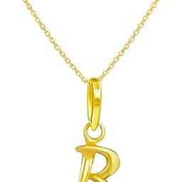 Swarnavarsham BIS Hallmarked 916 Alphabet Pendant for Men & Women 1 Gm-image-90