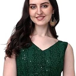 Women's Georgette Sipali Sequin Work Sleeveless Blouse-image-40
