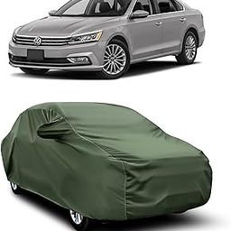 AOSIS® 100% Waterproof Car Body Cover Compatible with Passat with Mirror Pocket | 3 Layered Thick Fabric | 100% Rain Proof | Weather Proof | Dust Proof (Olive Green)-picture-25