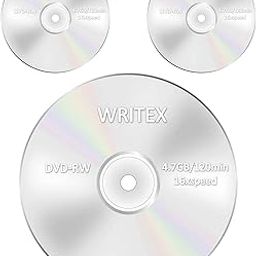 Writex Genuine Branded Blank DVD RW 4.7 GB 16X Speed Professional Disk Pack of 3-2