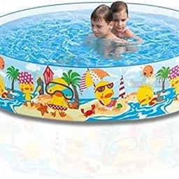 Toy Imagine™ Snapset Swimming Pool for Kids 5 Feet 2-4 Kids | Water Bathing Tub for Kid Portable, Folding & Durable Swim Center Pool for Kid 1 to 5 Years, No Need for an Air Pump.Holi-image-57