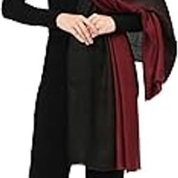 Silk Modal Pashmina Ombre Scarf for Women – Soft Lightweight Wrap for Casual, Formal Events & Wedding Shawl, 70x200cm-image-43