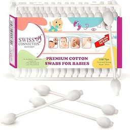 Swiss connection Baby Safety Cotton Swab – Ideal for Babies – 100% Paper Organic Soft & Gentle Tip for Cleaning, Makeup Removal & More - 80-Swabs for Baby(Pack of 1)-image-25