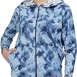 Women's Standard Length Polyester Hooded Sports Gym Training Jacket-44