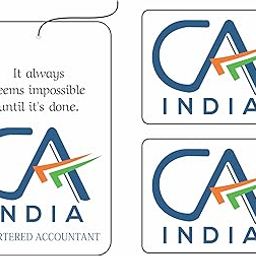 Anne Print Solutions® CA Car Hanging Dangler for Car Chartered Accountant Sticker for Bike Ca Stickers for with Front Side Gumming Updated 2024 Logo Combo Pack of 6 Pcs Multicolor-picture-28