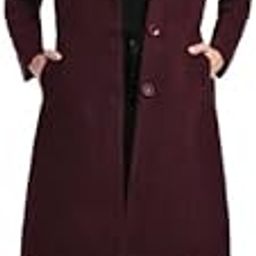 Women's Winter Coat Trench Long Sleeves Over Coat With Pocket single Breasted-image-8