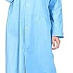 Girl's Raincoat with Hidden Collar Pocket for Cap (Sky Blue)-image-92