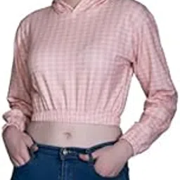leriya fashion Women's Western Crop Top with Hoodie Neck & Long Sleeve || Hoodies with Loose Fit is Comfortable Wear for Sports | Gym | Workout | Yoga | Casual.…-picture-16