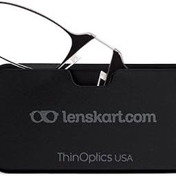 (Durable, Flexible and Light-Weight) Power Bluecut and Antiglare Reading Eyeglasses | Black Rectangular Full Rim | For Men & Women | For 1 Power | Go-Reader Glasses With Case-10
