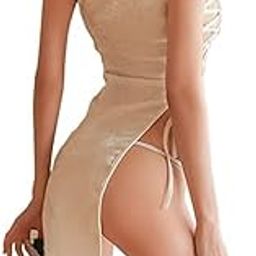 Sexy Lingerie for Women Naughty Polyester College Girl Bodysuit Deep V Neck Teddy Babydoll Backless Mesh Lingerie Babydoll Sexy Nightwear-image-89