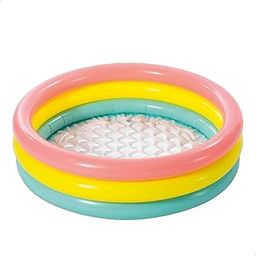 Swimming Pool for Kids 0-3 Yrs | (86cmx 25cm) Round Inflatable 3-Ring Splash Pool | Soft 2-Layer Bottom | 7P Phthalate-Free PVC | Safe, Compact, Portable | Indoor & Outdoor Use-image-49