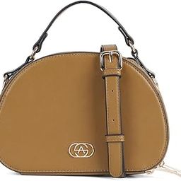 Women's Solid Sling Bag,Brown-19