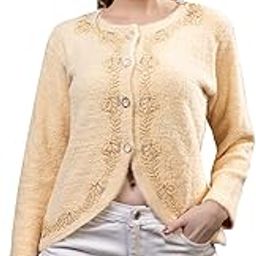 Women Embroidered Cardigan Floral Woolen Buttoned Front Full Sleeves Warm Winter Sweater Stylish Knitwear for Girls Casual Office Designer Elegant Winter Top-image-6