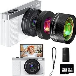 4K Digital Camera, 64MP Cameras for Photography with 16X Zoom & Autofocus, Vlogging Camera for YouTube Video with Wide Angle and Macro Lenses, Best Cameras for Content Creators-picture-11