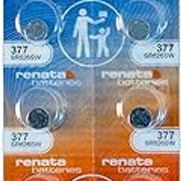 Strip of 10 Genuine Fresh Renata 377 SR626SW Swiss Made Silver 1.55v Batteries-picture-30