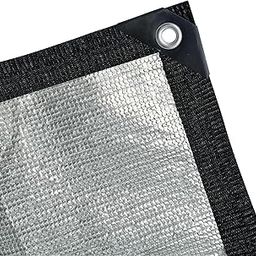 BeGrit 99% Reflective Aluminet Sun Shade Cloth Mesh Sunshade Ventilation Front & Rear Car Cover 6.6 * 6.6ft…-image-71