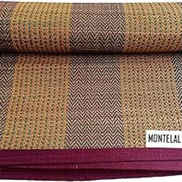 Montelal Store Handmade Chatai Mat (Brown, Korai Pai River Grass, Cotton, 72 x 78 Inches) | Floor Mats for Home-22