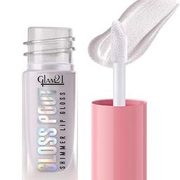 Glam21 Gloss Pout Shimmer Lip Gloss | High Shine |Glossy Finish |Soft & Hydrating Lips | Non-sticky texture | Lightweight | Glass-like shine | Crystal Kiss-Transparent | 7gm-image-15
