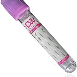 Diagnoware EDTA K3 Non-Vacuum Blood Collection Tube, 2ml, Double Cap, Pack of 100-20