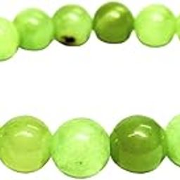 Green Flower Jade Bracelet – Elegant & Natural Gemstone Bracelet for Men & Women Bead Size 6 MM-image-49