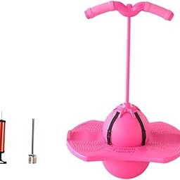 HEAVENGLOW Pogo Ball with Handle Gift with Pump Pogo Stick Jump for Sports Home Pink-image-21