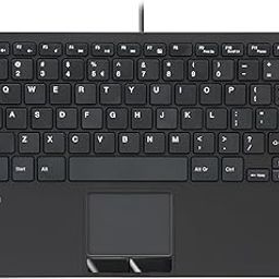 Perixx PERIBOARD-525 US, Wired Mini USB Keyboard with Touchpad - X Type Scissor Keys - 11.18x7.17x1.1 Inches - Build-in 2 USB Hubs - US English-28