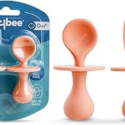 Baybee Silicone Baby Spoon Set for Feeding, Non-Toxic BPA-Free Training Spoon & Fork Set, Food Grade Handle | Toddler Feeding Set (Silicone Pink)-15
