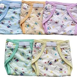 Tinycare New Born Baby's Cloth Nappies For Kids & Infants, Leakproof Printed Nappy/Langot/Diapers (Pack of 5)_Size-L (Washable and Reusable)-10