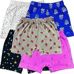 Ayvina Kids Printed Unisex Bloomers Underwear 100% Cotton Soft Comfortable | Skin Friendly | Innerwear |(Pack of 5)-image-72