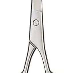 DANIAL Professional Beard and Mustache Trimmer and Cutting Scissor Stainless Steel Salon Barber Scissor for Hair Cutting Scissor for Men and Boys 1 Beard Mustache Styling Scissors-6