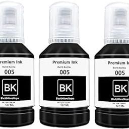 Premium 005 Black Ink Refill Bottle, 127 ML, Compatible with EP M2140 M1100 M1120 M1140 M1170 M2110 M2120 M2170 M3180 M3170 M3140 Printers, Pack of 3-image-30