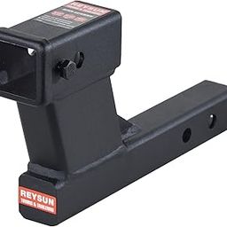 REYSUN 864129 Trailer Hitch Riser with 6.25 inch Rise/Drop for 2 inch Receiver Hitch Extension,Hollow Shank, Hitch Pin Kit Included-image-34