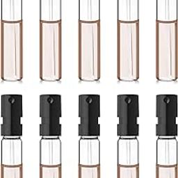 2ML Glass Spray Bottle Set | Empty Perfume Mini Testers | Easy To Use | Travel Friendly Size | With Push Lock System | Pack of 10-55