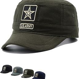 Fashionable Solid Color Unisex Fitted Army Military Cadet Cap-image-68