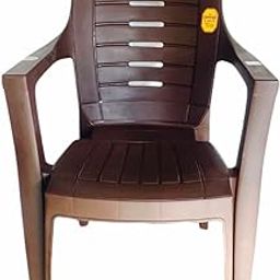 ANMOL Feroz 8002 Luxury Plastic Arm Chair for Home, Office, Living Room/Matte Finish Plastic Outdoor Chair/Patio Chairs for Balcony | Suitable for Indoor & Outdoor (Brown, Set of 1 Chair)-image-73