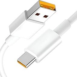 Realme Original 100W Supervooc Usb Type C Charging Data Cable for Realme 12 pro plus/11 pro plus/11/10/9 Pro/Narzo 60 Pro/60/50/50 pro/30 Support 65W Superdart and 33W Dart Also Quick Charge, White-image-66