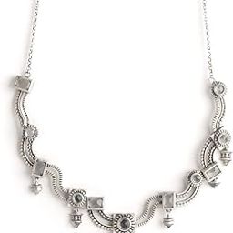 by CaratLane Anne Shirley Necklace in 925 Oxidised Silver-picture-20