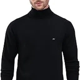 monte carlo Men Regular Fit Turtle Neck Solid Pull On Closure Full Sleeve Pullover | Warm Winter wear | Stylish Knit Sweater | Cozy Layering Outfit | Winter Pullover for Men's-picture-29