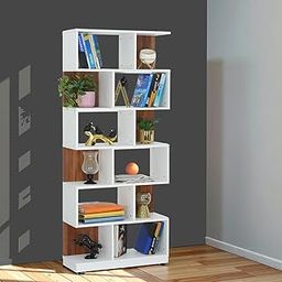 Royaloak Misty Bookshelf | Book Shelf for Home Wooden | Engineered Wood | Melamine Finish | Dual Color Combination | Ample Storage | Modern Design | Book Shelf for Home Library-image-49