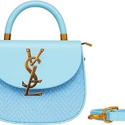 VSL Trendy Sling Bag for Girls & Women – Light Blue Branded Crossbody Handbag | Stylish Designer Purse with Gold Detailing-image-28