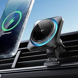 【Phone Cooling】 ESR for Qi2-Certified 15W MagSafe Car Mount Charger with CryoBoost, MagSafe Car Charger, Air Vent/Dashboard Wireless Car Charger for iPhone 16/15/14/13/12 & S25, Fast Charger, Black-16