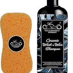 THE AUTOMOBILE COMPANY Ceramic Bike Wash Shampoo 300 ML with 1 Shampoo Sponge for Foamy Wash and Paint Protection-image-85